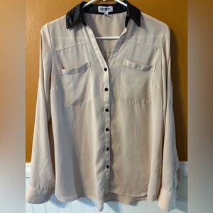 Vintage 2000’s Express Black and Cream Portofino Shirt